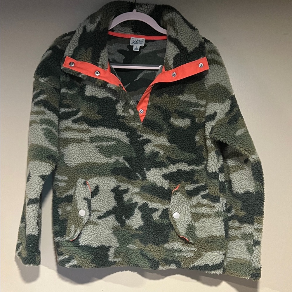 J. Crew Camouflage Fleece Excellent Condition